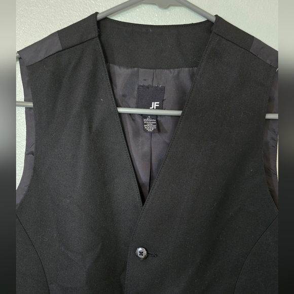 J. Ferrar | Black 5 Button Vest Size Small - Picture 1 of 9